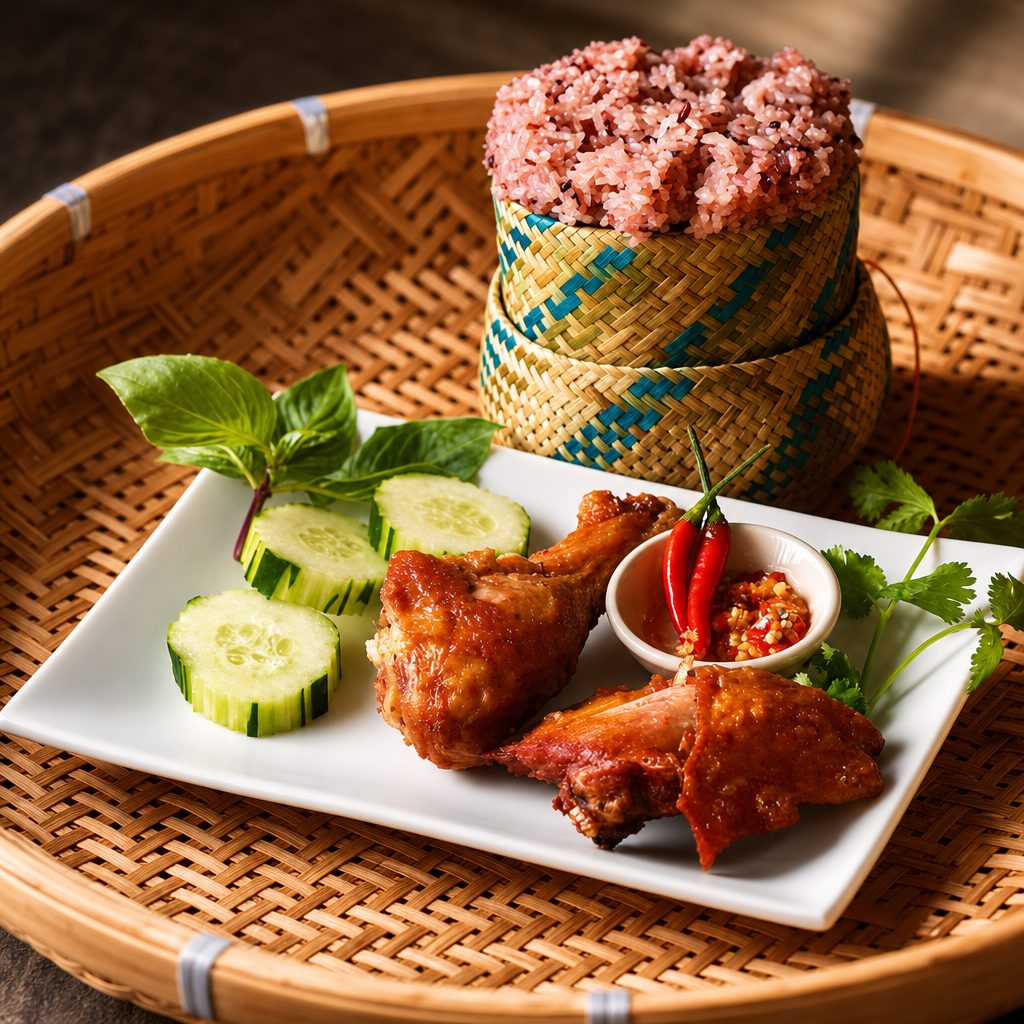 Chicken Leg W/ Sticky Rice.
