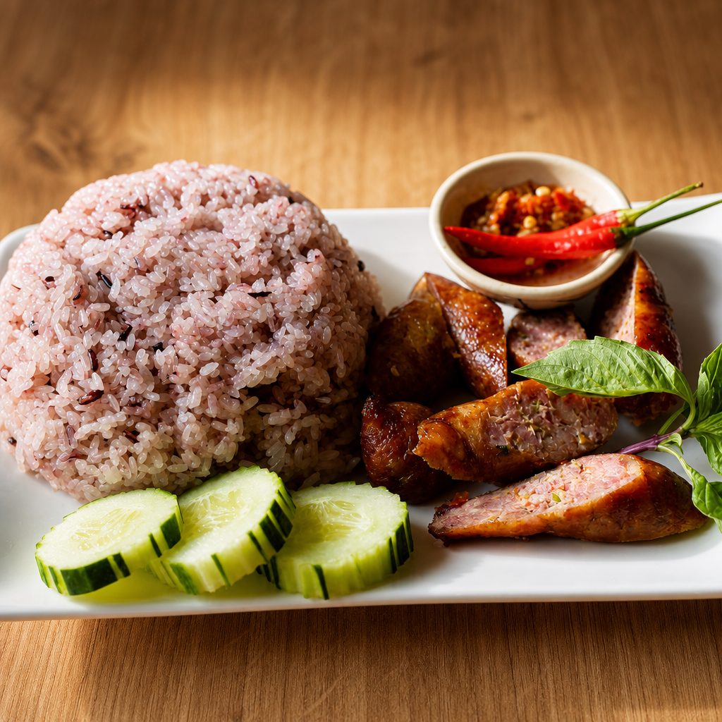 Sausage W/ Sticky Rice.