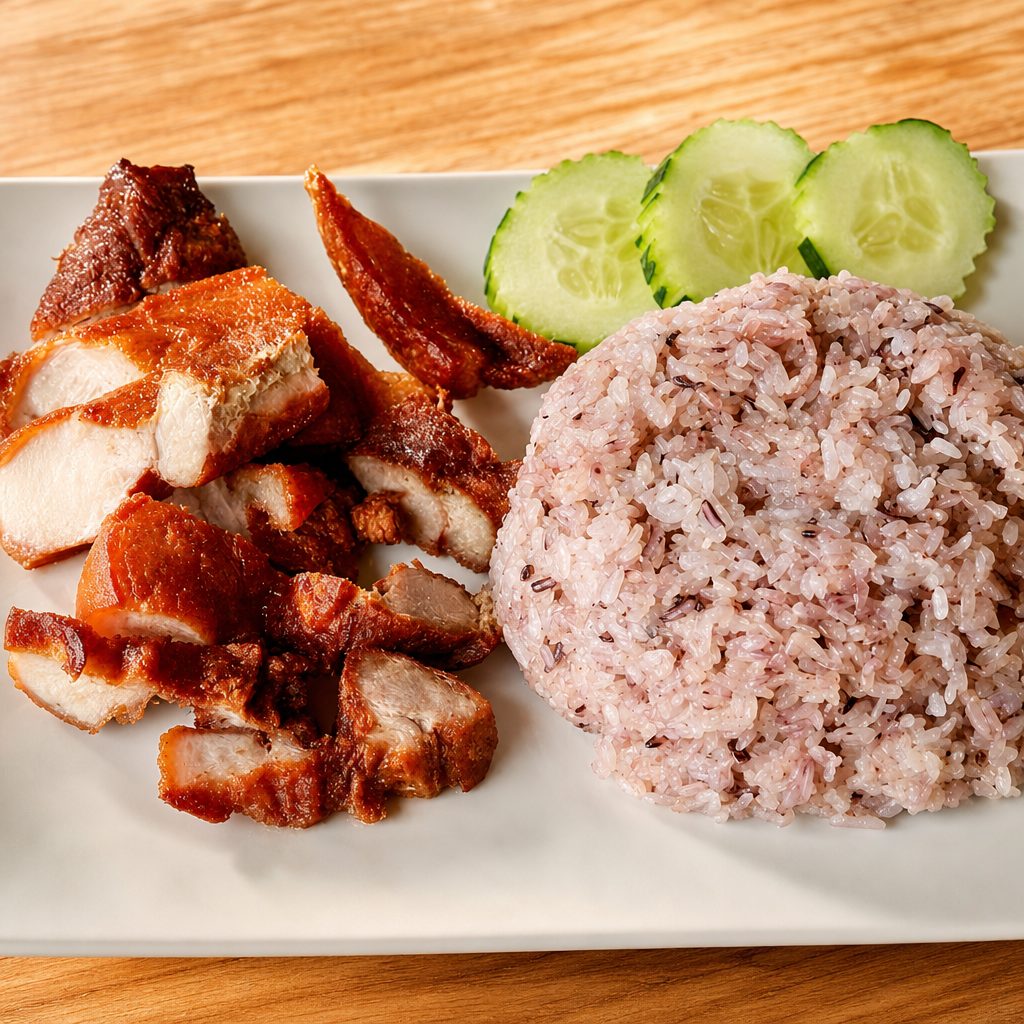 Pork Belly W\ Sticky Rice.